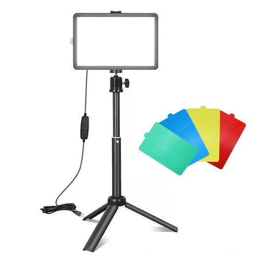 8-inch Light + Gimbal + Telescopic Tripod Desktop Live Square Beauty Fill Light - Selfie Light by PMC Jewellery | Online Shopping South Africa | PMC Jewellery | Buy Now Pay Later Mobicred