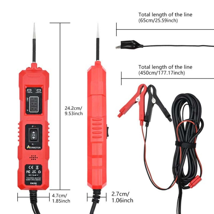 EM286 Multifunctional Car Circuit Electrical System Driving Test Pen, Style: Blue 4.5m - Electronic Test by PMC Jewellery | Online Shopping South Africa | PMC Jewellery | Buy Now Pay Later Mobicred