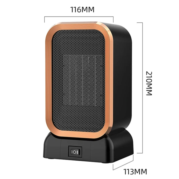 1000W High-power Household Heater Small Desktop Ceramic PTC Heating Heater, Spec: UK Plug(White) - Electric Heaters by PMC TechLife | Online Shopping South Africa | PMC TechLife | Buy Now Pay Later Mobicred
