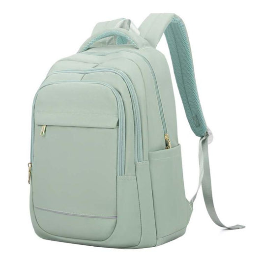 SKV B23874 Large Capacity Water Resistant Double Shoulder Casual Laptop Bag(Matcha Color) - Backpack by SKV | Online Shopping South Africa | PMC Jewellery | Buy Now Pay Later Mobicred