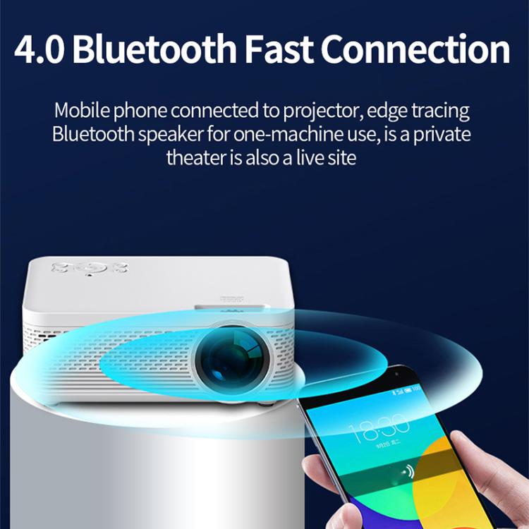 Z01 1080P 5G Bluetooth Projector Android 9.0 System Supports Mirroring Screen AU Plug - LED Projector by PMC TechLife | Online Shopping South Africa | PMC TechLife | Buy Now Pay Later Mobicred