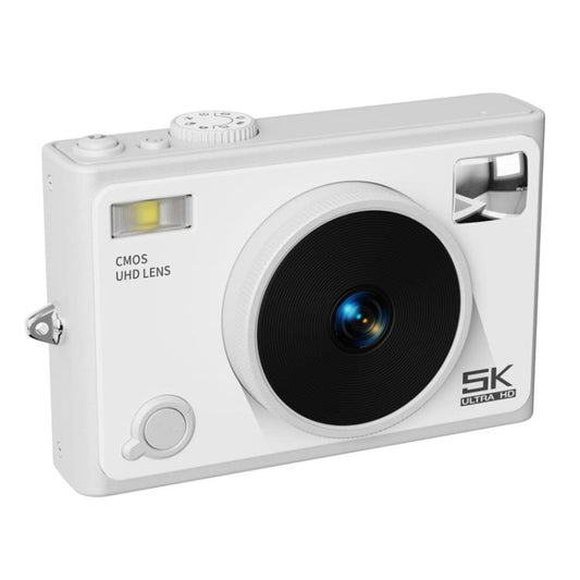 5K Digital Camera WiFi 72MP Dual Lens Auto Focus 18X Digital Zoom Student Color Filters CCD Beauty Camera(White) - Video Cameras by PMC Jewellery | Online Shopping South Africa | PMC Jewellery | Buy Now Pay Later Mobicred