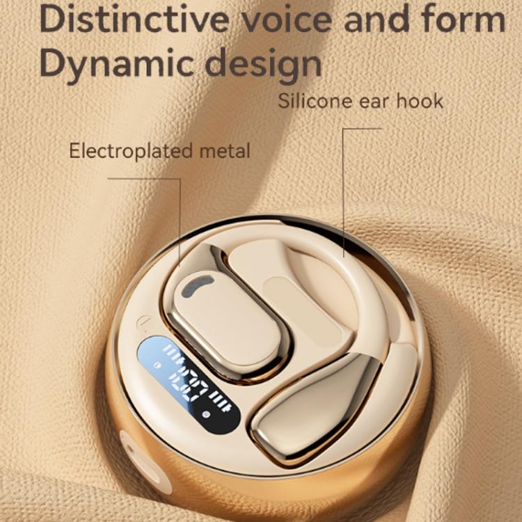 M76 Intelligent AI Translation On-Ear Digital Display Bluetooth Earphone(Black) - free shipping - PMC TechLife - Order now!