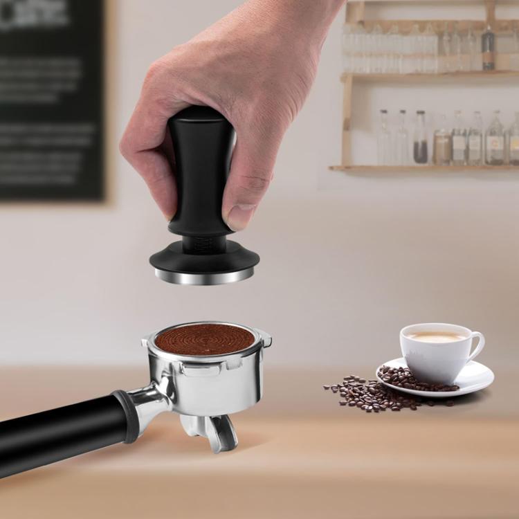 Scale Horizontal Constant Pressure Coffee Grinder Stretching Powder Press Hammer, Style: Black Flat Bottom+Round Base(58mm) - free shipping - PMC TechLife - Order now!