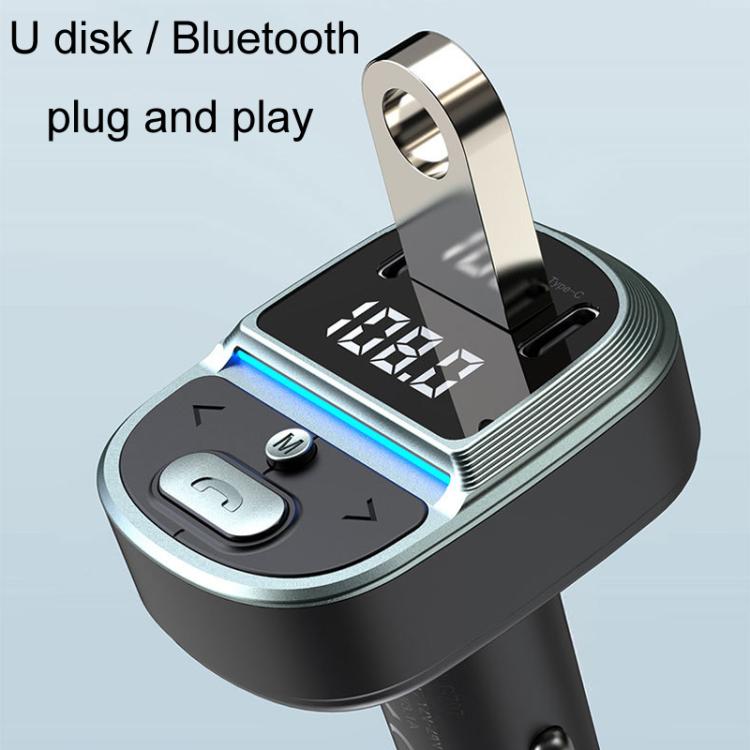 GZ07 Car Voltage Digital Display Fast Charger Vehicle MP3 Bluetooth Player - Car Charger by PMc TechLife | Online Shopping South Africa | PMc TechLife | Buy Now Pay Later Mobicred