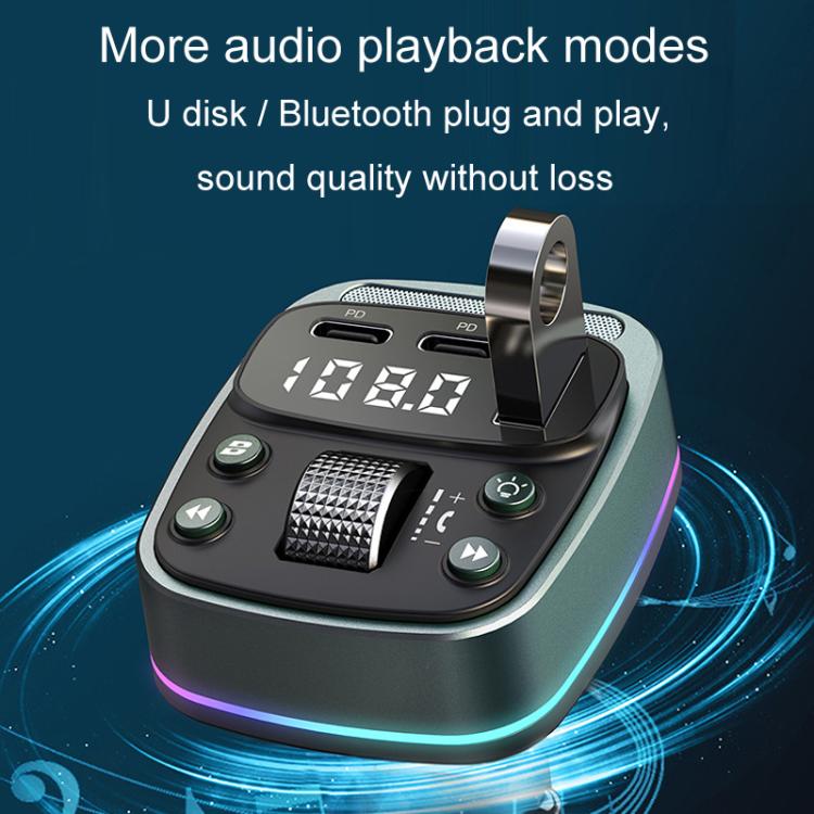 GZ08 Car Voltage Display Fast Charger Subwoofer MP3 Bluetooth Player - Car Charger by PMc TechLife | Online Shopping South Africa | PMc TechLife | Buy Now Pay Later Mobicred