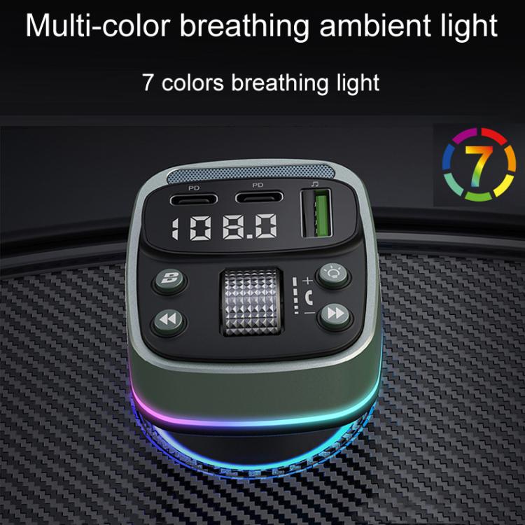 GZ08 Car Voltage Display Fast Charger Subwoofer MP3 Bluetooth Player - Car Charger by PMc TechLife | Online Shopping South Africa | PMc TechLife | Buy Now Pay Later Mobicred