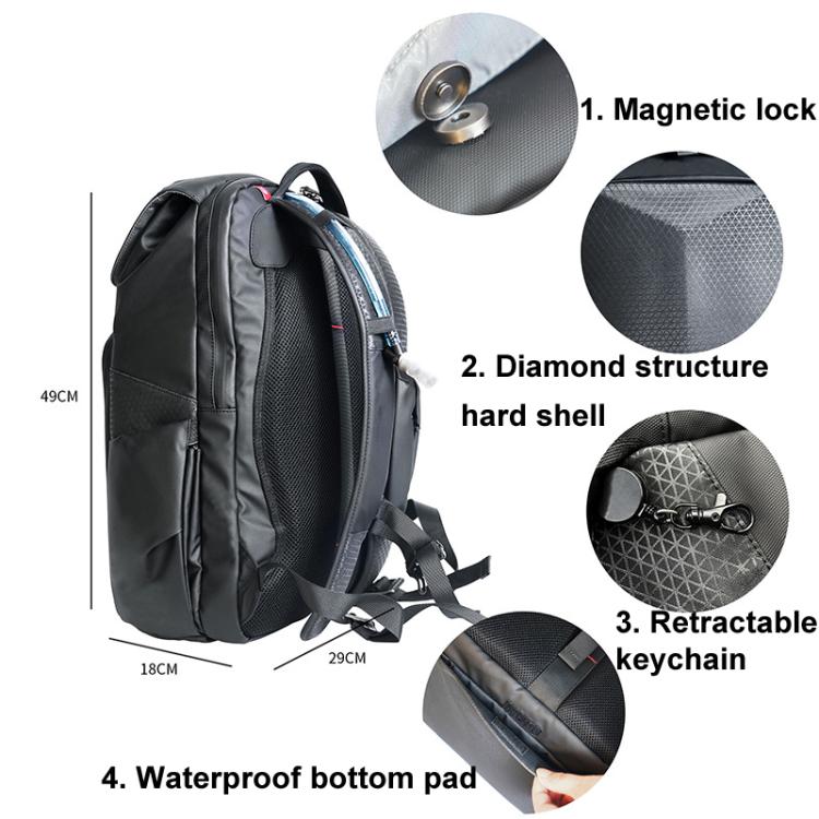 For DJI Flip CYNOVA C-MA-DB-003 Drone Shock And Stress Reduction Duffel Bag(Black) - free shipping - PMC TechLife - Order now!
