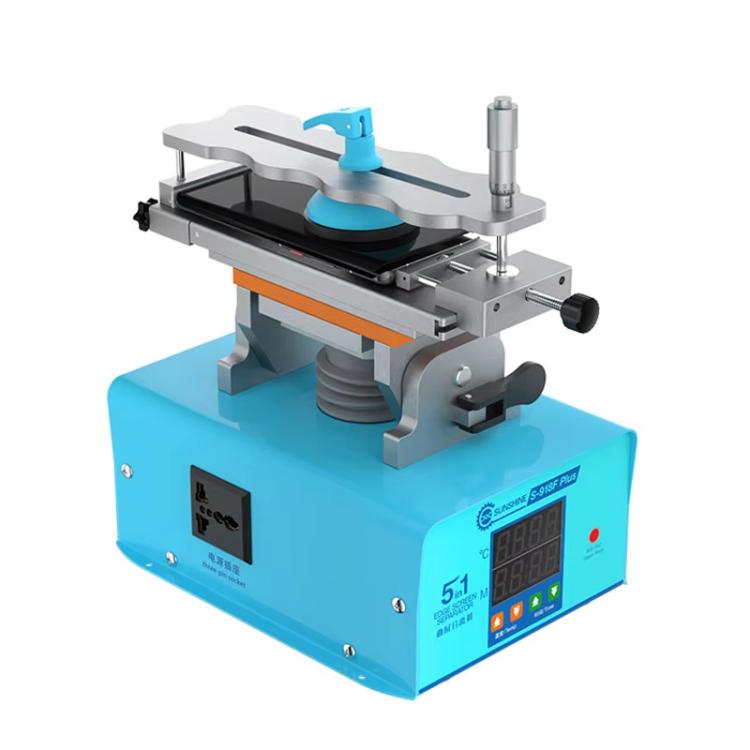 SUNSHINE S-918F Plus 5 In 1 Curved Screen Separator Mobile Phone LCD Screen Repair Separator Heating Platform(EU Plug) - free shipping - PMC TechLife - Order now!