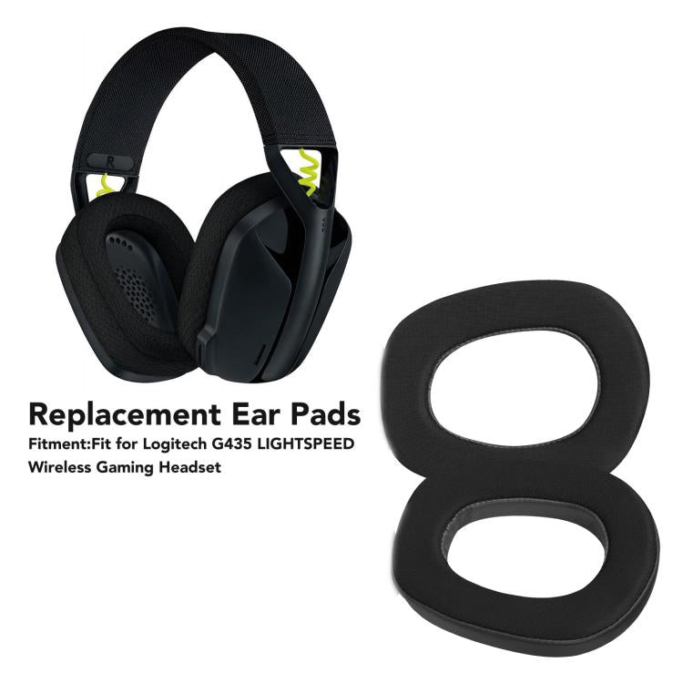 For Logitech G435 Headset 1pair Cool Leather Earpads Earmuffs Sponge Cover(Black) - free shipping - PMc TechLife - Order now!