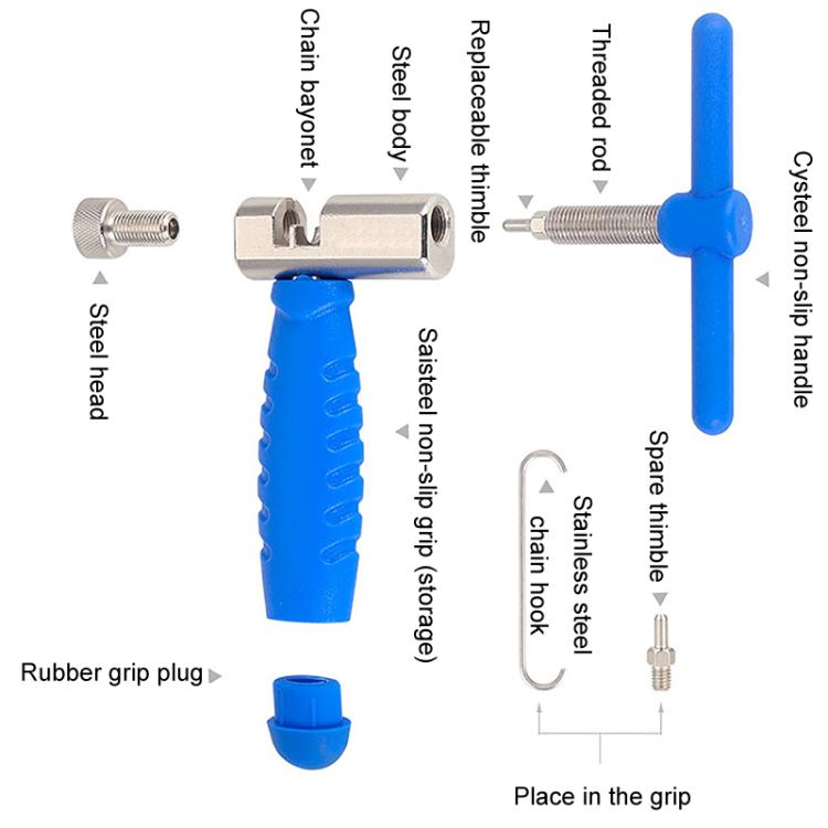 Mountain Bicycle Chain Cutter Steel Chain Release Tool(Black) - Maintenance tools by PMc TechLife | Online Shopping South Africa | PMc TechLife | Buy Now Pay Later Mobicred