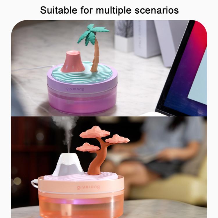 Givelong Mini Portable Landscape Humidifier Plant Pot Hydrator Mister USB Car Spray Aromatherapy Diffuser(Pine Tree) - free shipping - PMC TechLife - Order now!