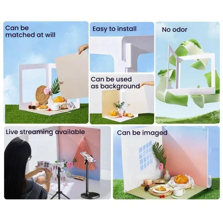 19pcs /Set 3D Shooting Background Board Live Broadcast Product Photography Props, Size: 35cm - free shipping - PMC TechLife - Order now!