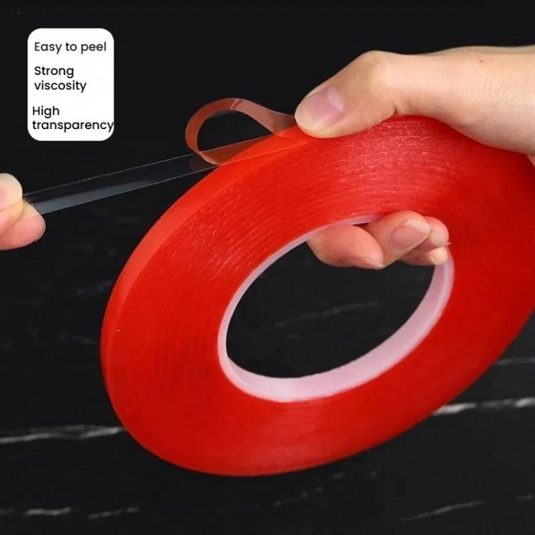 5rolls 0.2mm Thick Acrylic Polyester PET Double Sided Adhesive Tape, 10m/roll, Width: 4mm - free shipping - PMC TechLife - Order now!