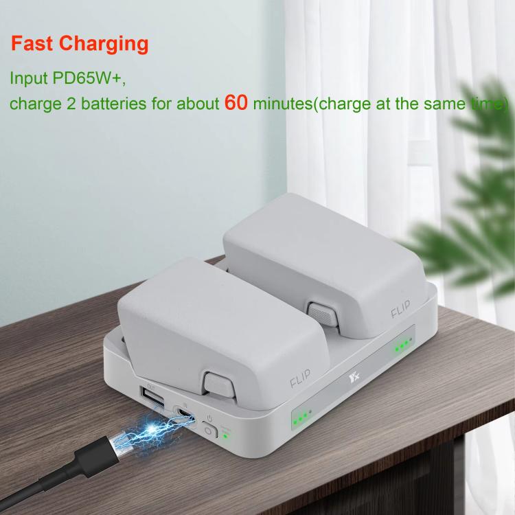 For DJI Flip YX Parallel Charger Hub Bidirectional Battery Management System - free shipping - PMC TechLife - Order now!
