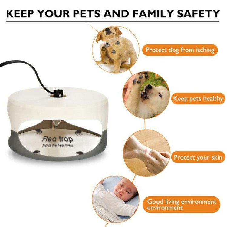 Flea Trap Pet Home Flea Lamp, Plug Type:EU Plug - Traps by PMC Jewellery | Online Shopping South Africa | PMC Jewellery | Buy Now Pay Later Mobicred