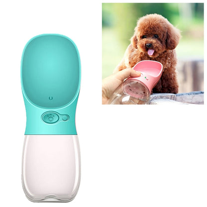 Portable Pet Dog Water Bottle Small Large Dog Travel Puppy Cat Drinking Water Bowl Outdoor Pet Water Dispenser Feeder Pet Supplies, Size:550 ml(Blue) - Drinking Fountain by PMC Jewellery | Online Shopping South Africa | PMC Jewellery