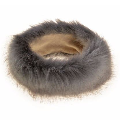 Unisex Winter Imitation Fox Fur Headband Bomber Hat, Size:L（58-60cm）(Black) - Bomber Hats by PMC Jewellery | Online Shopping South Africa | PMC Jewellery