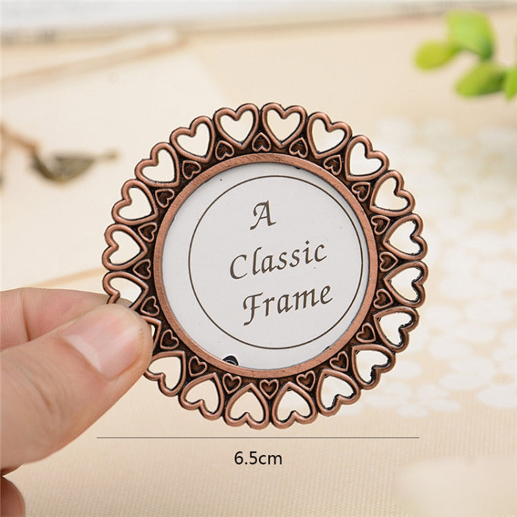 2 PCS Creative Metal Vintage Photo Frame(Love Round) - Photo Albums & Photo Frames by PMC Jewellery | Online Shopping South Africa | PMC Jewellery