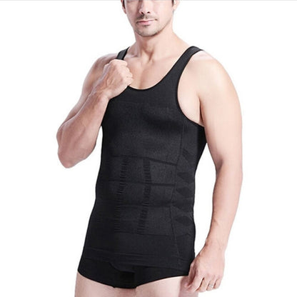 Men Slimming Body Shaper Vest Underwear, Size: M(Black) -  by PMC Jewellery | Online Shopping South Africa | PMC Jewellery