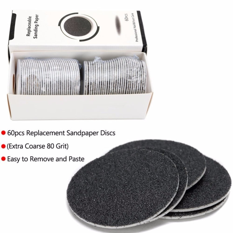 Electric Foot File Speed Adjustable Sandpaper Discs Callus Remover Pedicure Fast Remove Feet Hard Cracked Dry Dead Skin Tool, Plug Type:UK plug(Black) - Grinding Tools & Accessories by PMC Jewellery | Online Shopping South Africa | PMC Jewellery | Buy Now Pay Later Mobicred