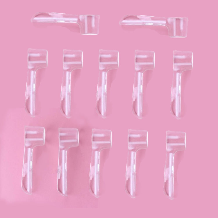 12 PCS Electric Toothbrush Heads Protective Transparent Cover - Toothbrushes by PMC TechLife | Online Shopping South Africa | PMC TechLife