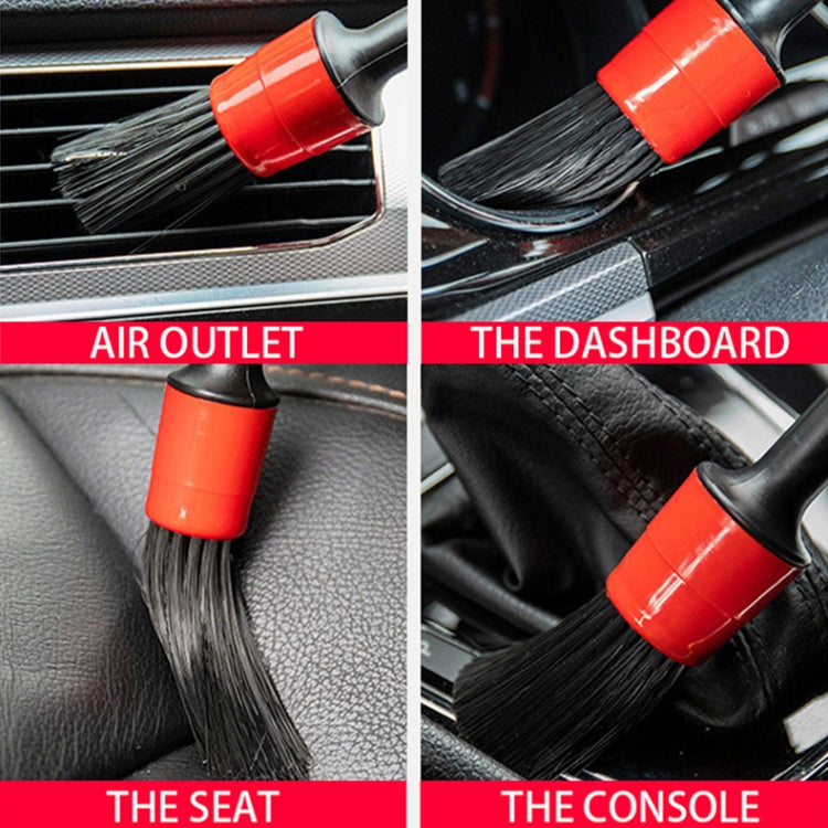 5 in 1 Car Detailing Brush Cleaning Natural Boar Hair Brushes Auto Detail Tools Products Wheels Dashboard,Random Color Delivery - Car washing supplies by PMC Jewellery | Online Shopping South Africa | PMC Jewellery