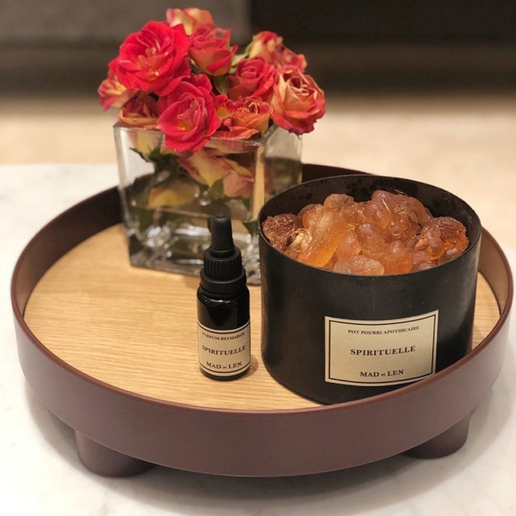 Multifunctional Storage Fruit Tray Cup Perfume Debris Desktop Decoration Plate Tray(Dark Red) - free shipping - PMc TechLife - Order now!