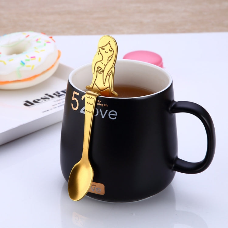 Creative Coffee Spoon Mermaid Shape Handle Spoons Flatware Drinking Tools, Color:Rose Gold - free shipping - PMC TechLife - Order now!