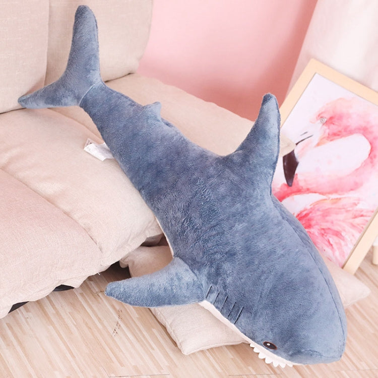 Plush Stuffed Toy Shark Kids Toys Boys Girls Animal Reading Pillow for Birthday Gifts, Height:80cm(Blue) - Soft Toys by PMC Jewellery | Online Shopping South Africa | PMC Jewellery