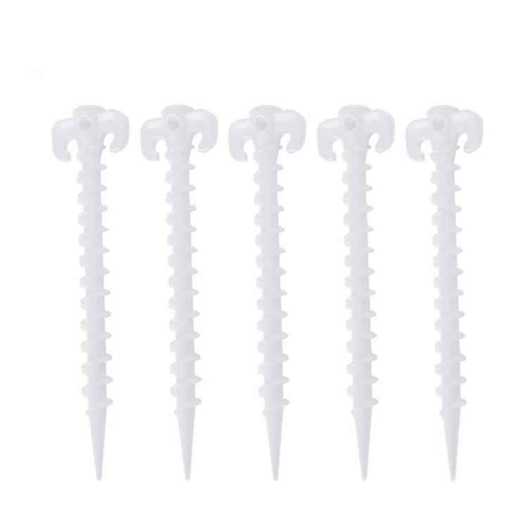 10 PCS/Set Luminous Camping Canopy Tent Ground Screw Pegs Horn Nails Outdoor Climbing Tent Plastic Nails Tent Accessories - Tents & Accessories by PMC Jewellery | Online Shopping South Africa | PMC Jewellery