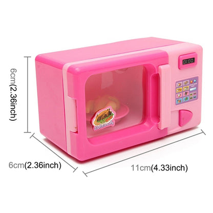 Children Mini Cute Microwave Oven Pretend Role Play Toy Educational for Kids Kitchen Toys(Pink) - Pretend Play Toys by PMC Jewellery | Online Shopping South Africa | PMC Jewellery