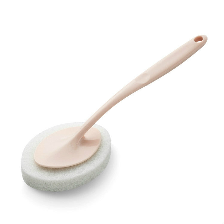 Hand-held Sponge Cleaning Tool Bathroom Ceramic Tile Kitchen Descaling Pot Brush Replaceable Sponge(Pink) - Sponges, Cloths & Brushes by PMc TechLife | Online Shopping South Africa | PMc TechLife | Buy Now Pay Later Mobicred