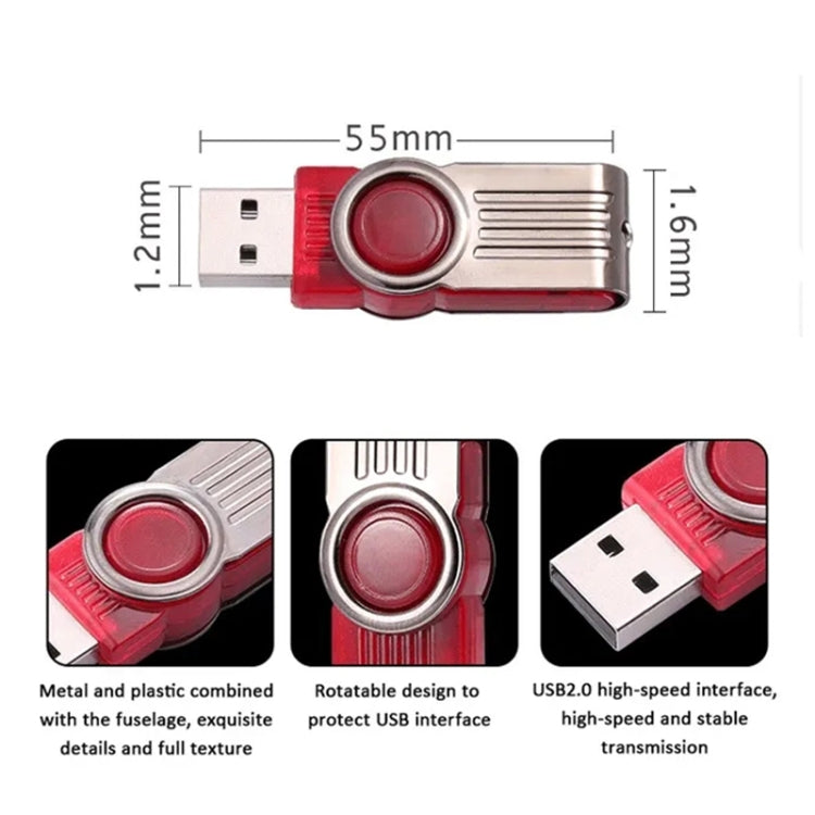 USB2.0 Twister Flash Drive U-disk, Memory: 128GB - USB Flash Drives by PMC Jewellery | Online Shopping South Africa | PMC Jewellery | Buy Now Pay Later Mobicred