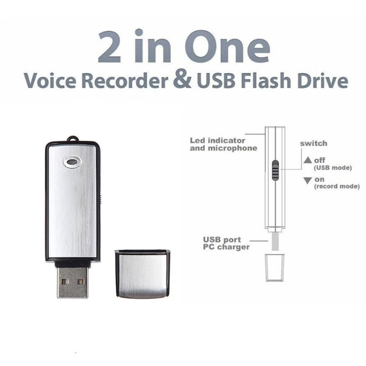 USB Voice Recorder 32GB USB Flash Disk - U-Disk Recorder by PMC Jewellery | Online Shopping South Africa | PMC Jewellery | Buy Now Pay Later Mobicred