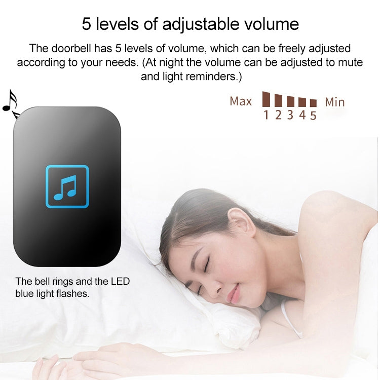 CACAZI FA86 Self-Powered Smart Home Wireless Doorbell, UK Plug(Black) - Wireless Doorbell by CACAZI | Online Shopping South Africa | PMC TechLife | Buy Now Pay Later Mobicred