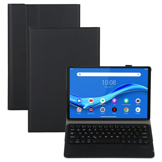 AM10-A Detachable Bluetooth Backlight Keyboard Ultrathin Horizontal Flip Leather Tablet Case with Touchpad & Holder for Lenovo M10 Plus 10.3 inch X606F(Black) - Lenovo Keyboard by PMC Jewellery | Online Shopping South Africa | PMC Jewellery