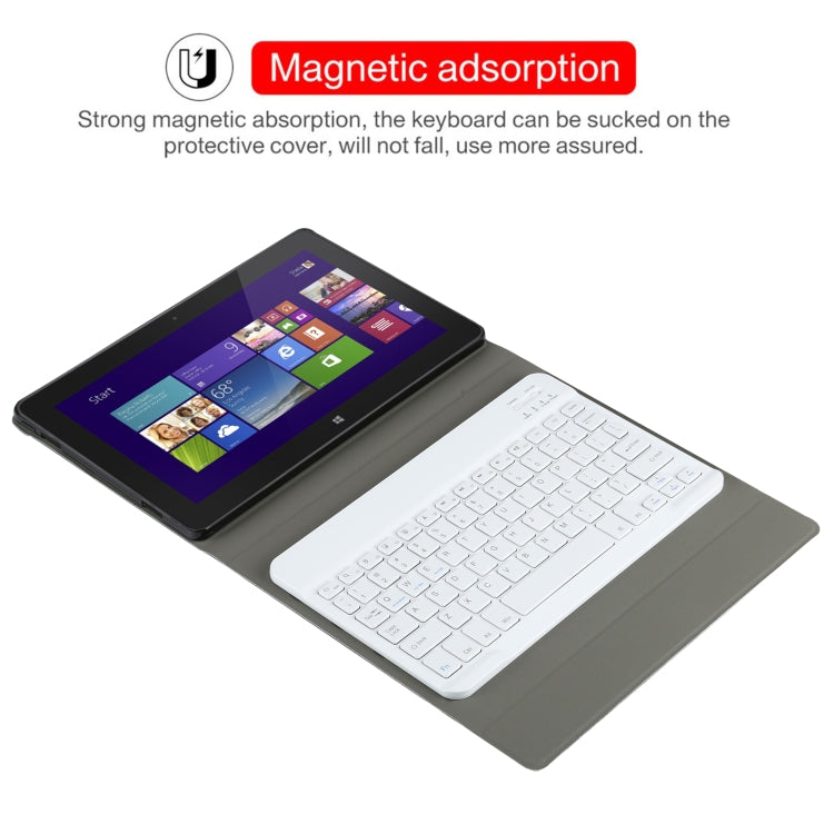 AM12 2 in 1 Removable Bluetooth Keyboard + Protective Leather Tablet Case with Holder for Lenovo Tab P11 (Tab-J606F)(Gold) - Lenovo Keyboard by PMC Jewellery | Online Shopping South Africa | PMC Jewellery