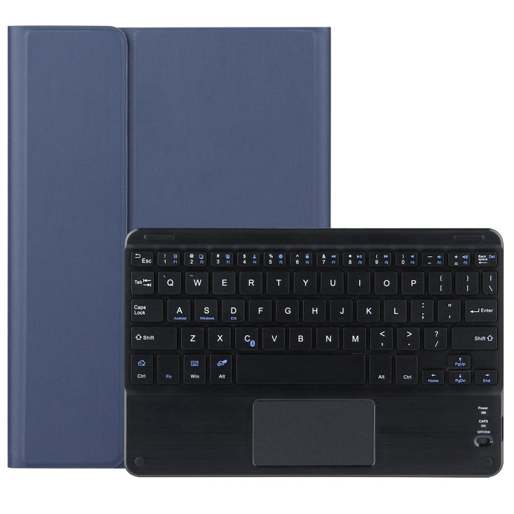 DY-M10ReL-C 2 in 1 Removable Bluetooth Keyboard + Protective Leather Tablet Case with Touchpad & Holder for Lenovo Tab M10 FHD REL(Blue) - Lenovo Keyboard by PMC Jewellery | Online Shopping South Africa | PMC Jewellery