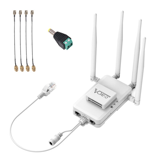 VONETS VAR1200-H 1200Mbps Wireless Bridge External Antenna Dual-Band WiFi Repeater, With 4 Antennas + DC Adapter Set - Wireless Routers by VONETS | Online Shopping South Africa | PMC Jewellery | Buy Now Pay Later Mobicred