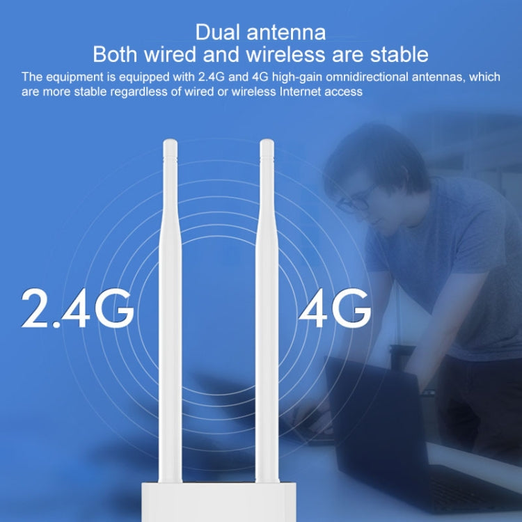 COMFAST CF-E5 300Mbps 4G Outdoor Waterproof Signal Amplifier Wireless Router Repeater WIFI Base Station with 2 Antennas, Asia Pacific Version - Wireless Routers by COMFAST | Online Shopping South Africa | PMC Jewellery | Buy Now Pay Later Mobicred