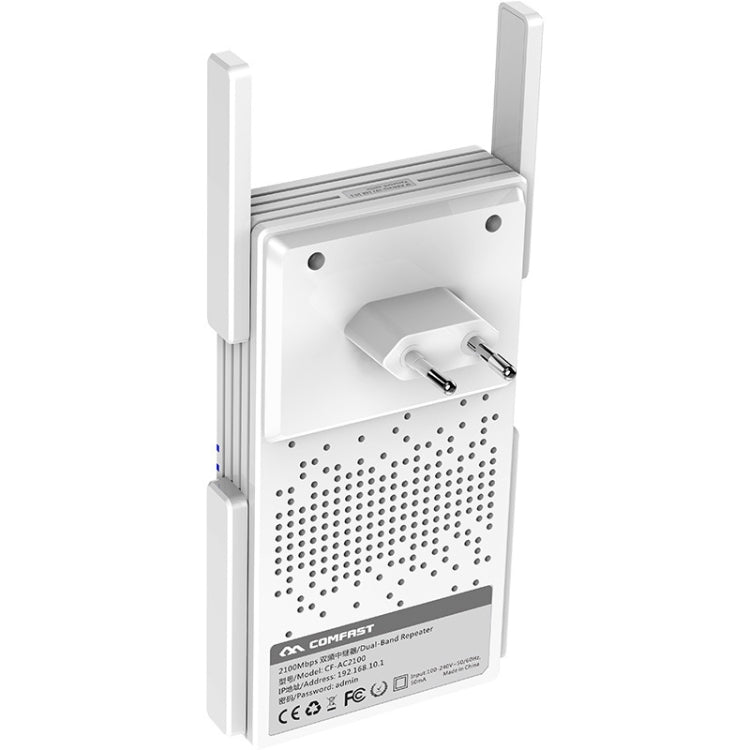 COMFAST CF-AC2100 2100Mbps Wireless WIFI Signal Amplifier Repeater Booster Network Router with 4 Antennas, EU Plug - free shipping - PMC Jewellery - Order now!