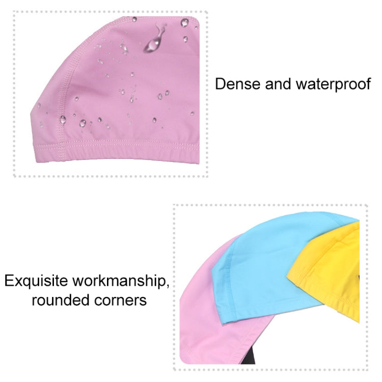 Adult Waterproof PU Coating Stretchy Swimming Cap Keep Long Hair Dry Ear Protection Swim Cap(Pink) - Swimming Caps by PMC Jewellery | Online Shopping South Africa | PMC Jewellery