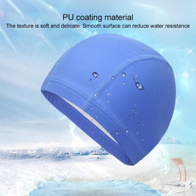 Adult Waterproof PU Coating Stretchy Swimming Cap Keep Long Hair Dry Ear Protection Swim Cap(Pink) - Swimming Caps by PMC Jewellery | Online Shopping South Africa | PMC Jewellery