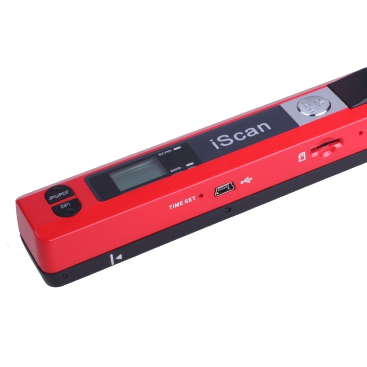 iScan01 Mobile Document Handheld Scanner with LED Display, A4 Contact Image Sensor(Red) - Portable Scanner by PMC Jewellery | Online Shopping South Africa | PMC Jewellery | Buy Now Pay Later Mobicred