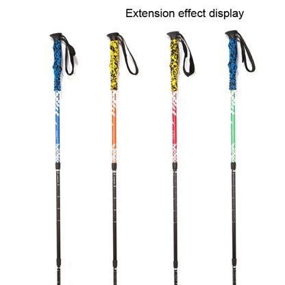 135cm Adjustable Portable Height Outdoor Aluminum Trekking Poles(Green) - Folding Crutch by PMC Jewellery | Online Shopping South Africa | PMC Jewellery