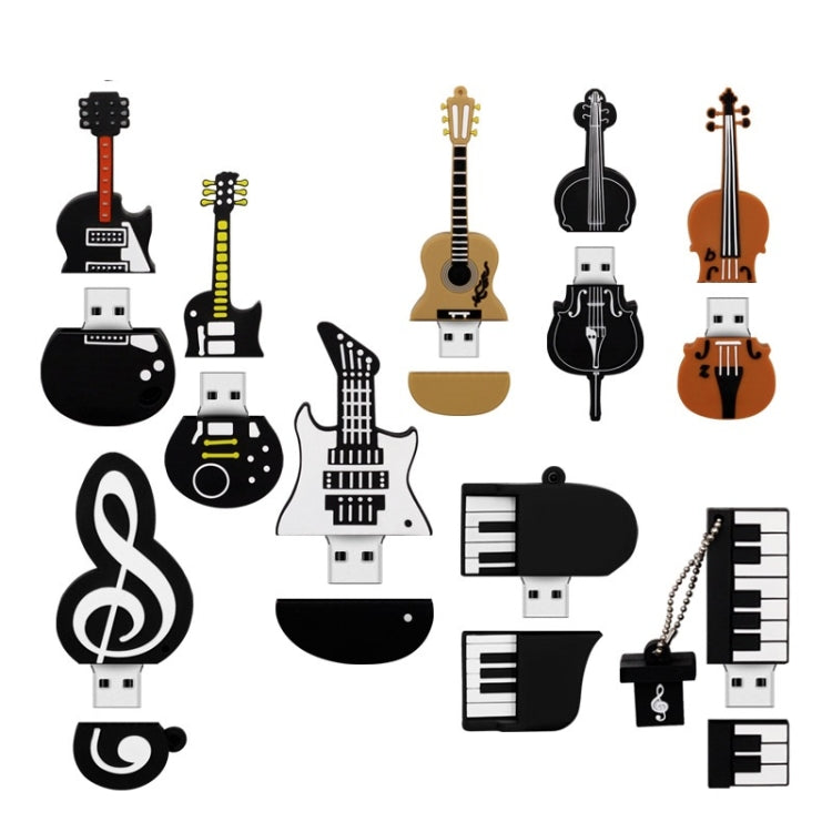 MicroDrive 64GB USB 2.0 Triangle Guitar U Disk - USB Flash Drives by MicroDrive | Online Shopping South Africa | PMC TechLife | Buy Now Pay Later Mobicred