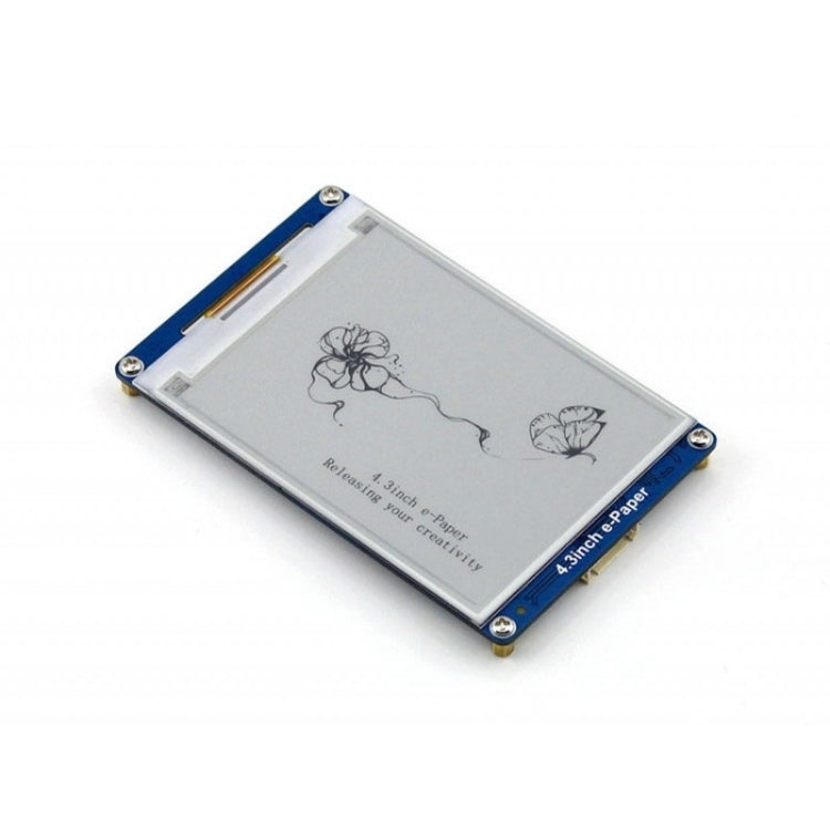 Waveshare 4.3 inch 800x600 Pixel Serial Interface Electronic Paper Display UART Module - free shipping - PMC Jewellery - Order now!