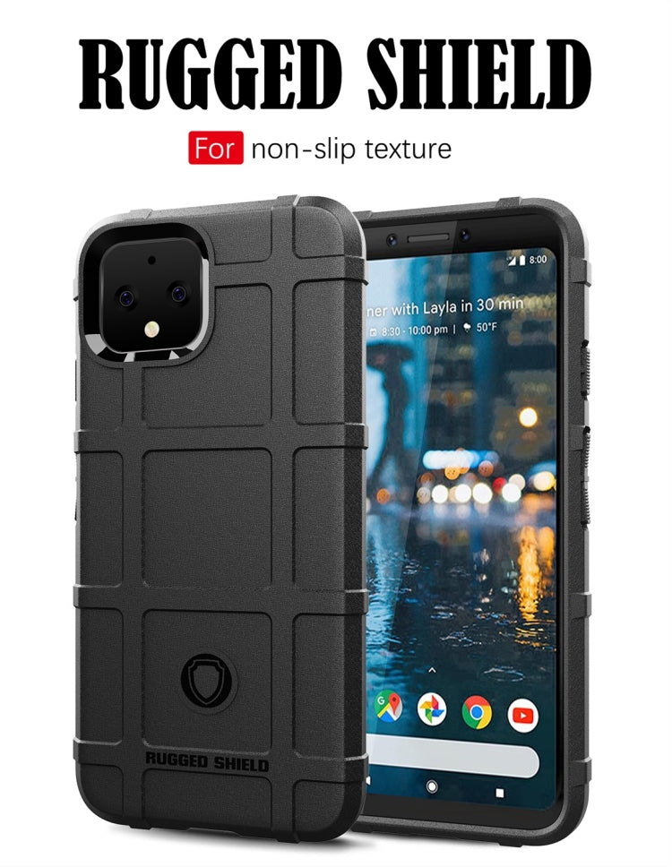 Shockproof Protector Cover Full Coverage Silicone Case for Google Pixel 4 (Black) - Google Cases by PMC TechLife | Online Shopping South Africa | PMC TechLife