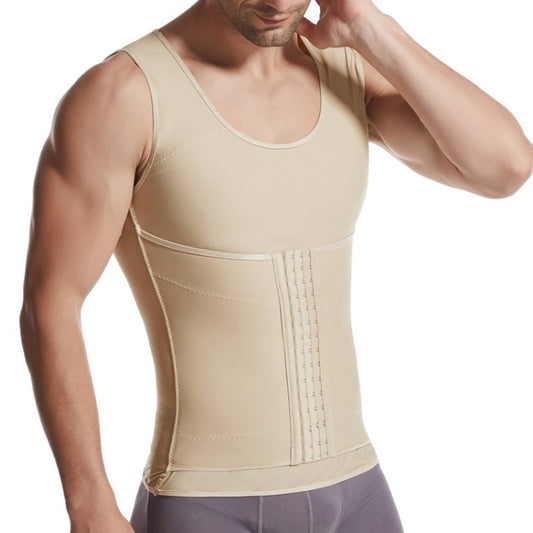 Men Abdomen Shapewear Thin Vest (Color:Flesh Colored Size:XL) - Athletic Wear by PMC Jewellery | Online Shopping South Africa | PMC Jewellery